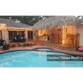 thumbnail image 5 of Backyard X-Scapes Natural Mexican Palm Thatch Runner Roll Roof Thatching 35" H x 8' L, 5 of 11