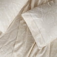 thumbnail image 3 of Superior 600 Thread Count 4-Piece Ivory Paisley Cotton Blend Sheet Set, King, 3 of 7