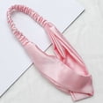 thumbnail image 3 of Korean Style Satin Headband for Everyday Home and Casual Wear — Soft Elastic Hair Band for Washing Face and Bathing, Pink, 3 of 3