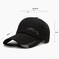 thumbnail image 3 of Baseball Cap Letter Print Dad Hat Adjustable Hip Hop Trucker Cap, 3 of 7