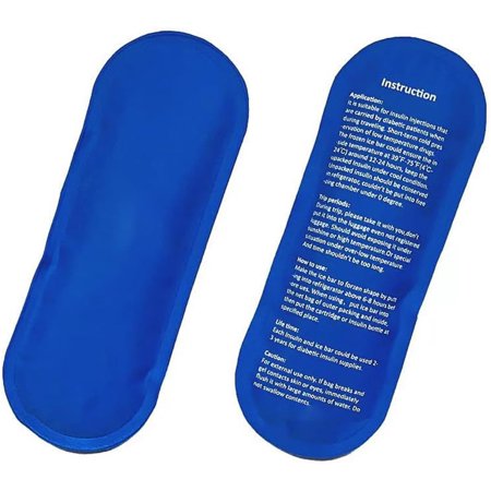Reusable Comfortable Touch Portable Freezer Bag Instant Hot Or Cold Gel Pack Suitable for Most Fruit & Vegetable Boxes Ice Pack, GIXUSIL Diabetic Travel Cooler Ice Bag