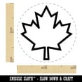 thumbnail image 2 of Canada Maple Leaf Outline Rubber Stamp for Scrapbooking Crafting Stamping - Mini 1/2 Inch, 2 of 7
