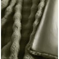 thumbnail image 2 of Brooklyn Loom Bubble Faux Fur 100% Microfiber Polyester  3 Piece Queen Comforter Set in Green, All Season, Adult Size, OEKO-TEX Certified, 2 of 11