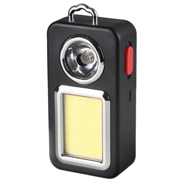 Lámpara de pesca LED de carga USB LED COB Mecha para noche al aire libre (Plata) JShteea Para estrenar