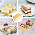 thumbnail image 2 of Paquete de pastelería de Mousse dorado, cojín de tarjeta pequeña, taza para Mousse, pastel, fondo de papel duro Rectangular, 1 Uds., 100 Uds. Sincero Electrónica, 2 of 5