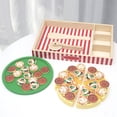 thumbnail image 4 of Juguete De Pizza De Madera, Juego De Comida De Pizza De Madera De Simulación Innovadora Para Guarderías, 4 of 7