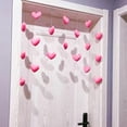 thumbnail image 6 of Necvior Attractive Door Hanging Decoration Pink Heart String Pendant Curtain Partition Door Decor with Hooks Easy for Girls Room, 6 of 20