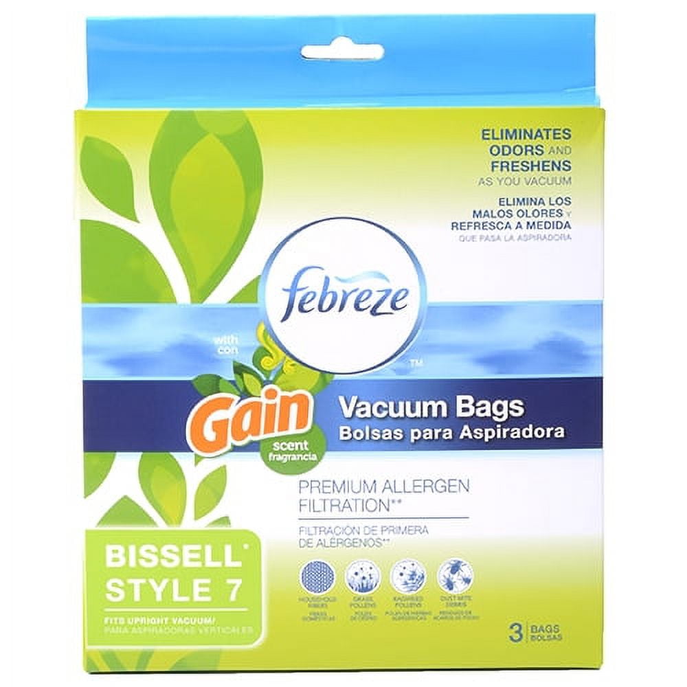 BISSELL Febreze Style 7-Bag with Gain Scent, 17F9G, includes 6 bags