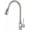 Nichel, variant on Kitchen Faucets Silver Single Handle Pull Out Kitchen Tap Single Hole Handle Swivel 360 Degree Water Mixer Tap