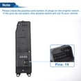 thumbnail image 4 of Interruptor de ventana eléctrica del lado del conductor delantero izquierdo de Unique Bargains para Toyota RAV4 2004-2005 Número de control de ventana No.8482042170 Negro, 4 of 7