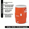 thumbnail image 2 of Igloo 10-Gallon Seat Top Water Jug with Cup Dispenser - Orange, 2 of 12
