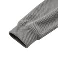 thumbnail image 6 of hotojiny Mens Quarter Zip Pullover Casual Textured Golf Shirts Lightweight Long Sleeve Sweatshirt for Hiking Workout(Gray,Small), 6 of 7