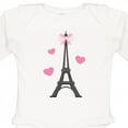 thumbnail image 4 of Inktastic Paris Lover Eiffel Tower Girls Long Sleeve Baby Bodysuit, 4 of 5