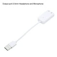 thumbnail image 2 of 2 Pcs USB Sound Card, USB to 3.5mm  Audio Adapter Support Virtual 7.1 Surround Sound White, 2 of 4