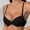 Black, variant on Womens Low Back Bra Seamless Multiway Bralette Backless Bras Soft Spaghetti Thin Strap Wireless Bra