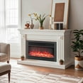 thumbnail image 2 of Costway 36" Electric Fireplace Insert 1500W Recessed Fireplace Heaterwith Remote Control, 2 of 10