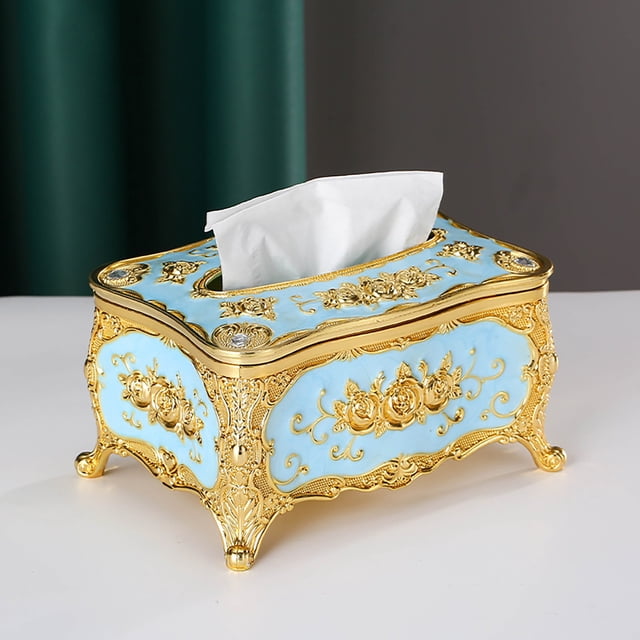 Vintage Style Tissue Box Storage Light Pumping Paper Box Home Living Room Coffee Table Tissue Box High Grade Internet Toilet Toilet Towel Rack