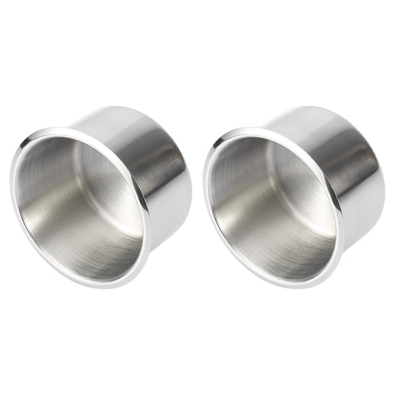 2pcs Stainless Steel Universal Cup Drink Holder Silver Tone for Marine Boats RVs
