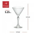 thumbnail image 3 of Bormioli Rocco America '20s Small Martini Glasses, 5.25 oz., Clear, Set of 4, Dishwasher safe, Made in Italy, 3 of 7