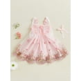 thumbnail image 6 of Toddler Kids Girls Dress 6 12 18 24 Months 2T 3T 4T Butterfly Embroidery Sleeveless Casual Dress Baby Summer Fashion Princess Dresses, 6 of 9