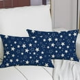thumbnail image 6 of American Flag Pillow Covers 12 x 20 Inch Set of 4 Independence Day 4th of July Throw Pillow Case Memorial Day Patriotic Star Decorative Outdoor Case Blue for Home Couch Sofa Bed, 6 of 6