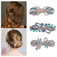 thumbnail image 3 of Unique Bargains Hair Barrettes Hair Accessories for Women Hair Clips Sparkly Glitter Rhinestones Hairpin 3 Pcs Blue, 3 of 7
