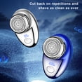 thumbnail image 2 of Men Electric Shaver Digital Display USB Rechargeable Mini Travel Rotary Razor Portable Cordless Hair Beard Trimmer Remover Tool Father Boyfriend Gift, 2 of 8