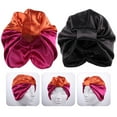 thumbnail image 3 of 2 Bonnet de Couchage Turban Élastique Large Bande Bonnet de Satin pour Femmes, 3 of 6