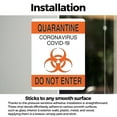 thumbnail image 3 of (2 Pack) Quarantine Do Not Enter 1 OSHA Notice Sign 10 Inch X 14 Inch Vinyl Label Decal Sticker Weather Resistant, UV Protected for Workplace, Business, and Construction Site, Made in, 3 of 7