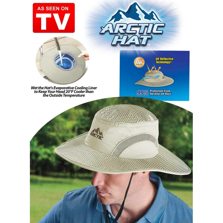 As Seen On TV Arctic Hat Evaporative Cooling Hat with UV Protection Keep You 20 Degree F Cooler, adult Unisex, Size: One Size