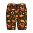 thumbnail image 6 of Daiia Thanksgiving Turkey Mens Woven Stretch Pajama Short,Short Pajama Pants-XX-Large, 6 of 7