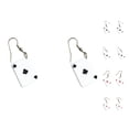 thumbnail image 2 of Qarigey Pendientes de gota con forma de tarjeta de juego para mujer, aretes con gancho para la oreja personalizable, regalos de Navidad para Ropa, zapatos y accesorios Miscelánea 3 Qarigey PS15247-03, 2 of 6