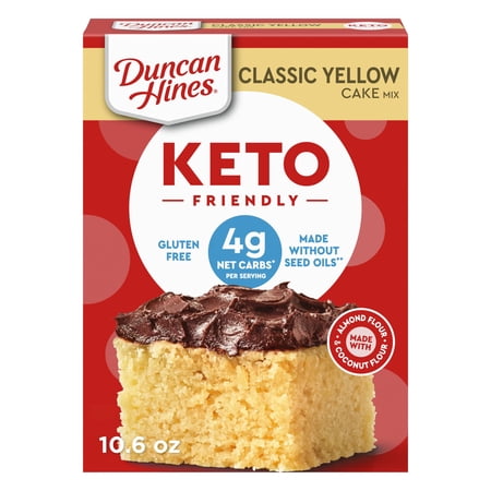 Duncan Hines Keto Friendly Classic Yellow Cake Mix, 10.6 oz.