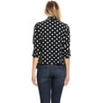 thumbnail image 4 of Women's 3/4 Sleeve Open Front Casual Cardigan Blazer Jacket, 4 of 5
