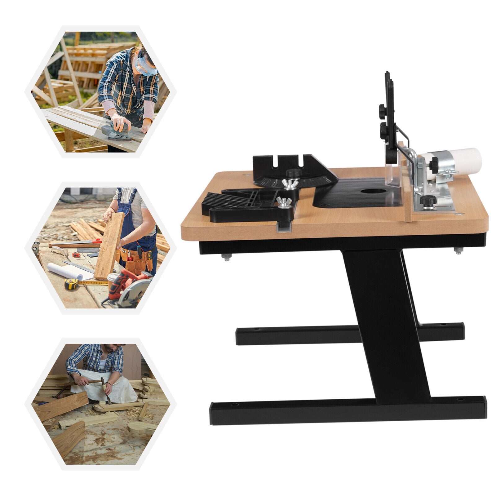 200kg/440.92lbs Rectangle MDF Router Table with Tabletop, Woodworking Router Table