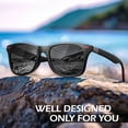 thumbnail image 3 of LINVO Men's Retro Polarized Sunglasses for Men UV400 with Rivets for Fishing Hiking Driving-2 Pairs, 3 of 10