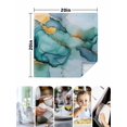 thumbnail image 5 of nqOlkjepod Turquoise Gold Marble Cloth Napkins Set of 4 Reusable Dinner Napkins, Modern Blue Teal Geometric Cocktail Napkin Washable Table Napkins for Wedding/Holiday Party/Baby Shower 20"x20", 5 of 8
