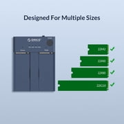 ORICO NVMe M.2 SSD Enclosure Clone Dual-Bay Offline Cloner Duplicator 10Gbps USB C to NVMe m.2 Docking Station for PCIe M-Key SSDs-Max 8TB(2*4TB)