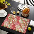 thumbnail image 4 of Pioneer Flower Floral Print Pattern Summer Placemats Table Placemats Set Of 4-Linen Kitchen Washable Placemats Table Mats 12x18 Inch Non-Slip Heat Resistant, 4 of 5