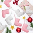 thumbnail image 6 of 12 Pcs Christmas Mini Stockings Xmas Classic Stocking Small Hanging Christmas Fireplace Decoration for Holiday Party, 6 of 6