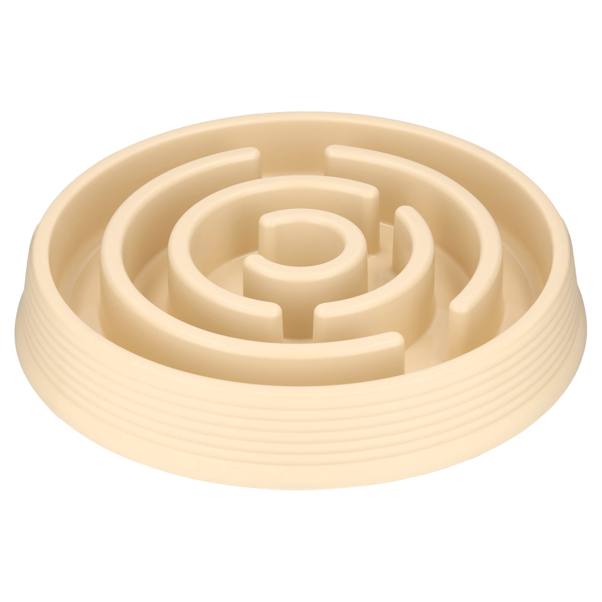Vibrant Life 3.2-Cup Silicone Slow Pet Feeder for Dogs and Cats, Beige