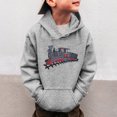 thumbnail image 2 of DHFJKG Sweatshirts Little Boys Girls Train Printed Sweatshirts Long Sleeve Hooded Pocket Pullover Toddler Kids Winter Warm Shirt Sweater Tops For 3-14 Years Round Neck Comfort Tops, 2 of 5