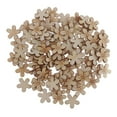 thumbnail image 4 of S SERENABLE 6x100 Pieces Blank Flower Wooden Ornaments Crafts DIY Festival Party Decor, 4 of 8