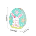 thumbnail image 4 of Easter Candy Box Tin Easter Eggs Decorative Cookie Tins Polish Easter Eggs Holiday Candy Tin Bunny Decoration Easter Egg Fillers Easter Cookie Tins Candy Bag Wedding Tinplate, 4 of 7