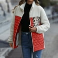 thumbnail image 2 of Black and Friday 50% Off Clear! Plus Size Winter Coats for Women, Women Casual Plush Jacket Long Sleeved Loose Round Neck Patchwork Zippered Double-Sided Plush Jacket Early Access Deals, 2 of 3
