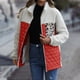 thumbnail image 1 of Chaquetas y abrigos casuales de manga larga sin capucha para mujer, chaqueta informal de manga larga, holgada, con cuello redondo, de retazos, con cremallera y doble cara, abrigo para mujer, 1 of 3