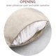 thumbnail image 3 of Fundas de almohada decorativas, paquete de 4, diseño de lino y algodón suave, para sofá, dormitorio, silla, asiento de coche, estilo rústico, 45,7 x 45,7 cm., 3 of 5