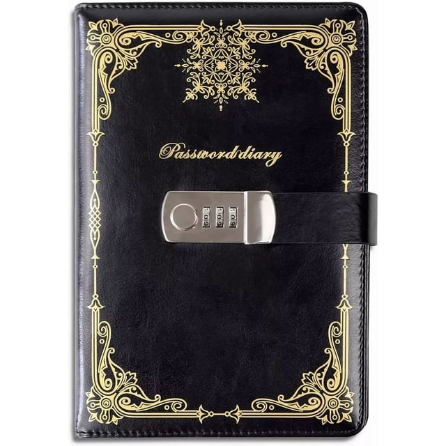 Cuaderno Libreta De 100 Páginas Con Candado De Combinación