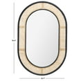 thumbnail image 3 of SAFAVIEH Cayce 23.7 in. x 35.5 in. Solid Frame Mirror, Black/Natural, 3 of 5