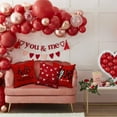 thumbnail image 5 of Valentine''s Day Pillow Covers 18x18 Inch Set of 2 White Hearts Decor Red Throw Pillow Covers Valentine''s Day Cushion Case Decoration for Sofa Couch 59, 5 of 6